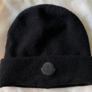 Moncler Beanie Cap Noir Berretto Tricot